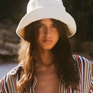 Lack of Color NWT Wave Bucket Hat -Beige Terry S-M